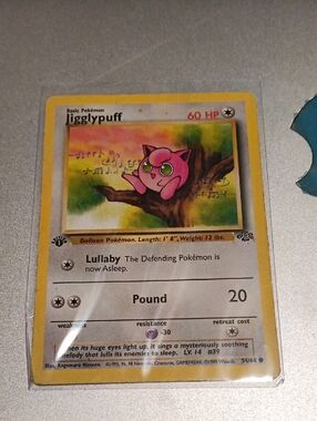 Pokemon Pink Jigglypuff Trading Card
